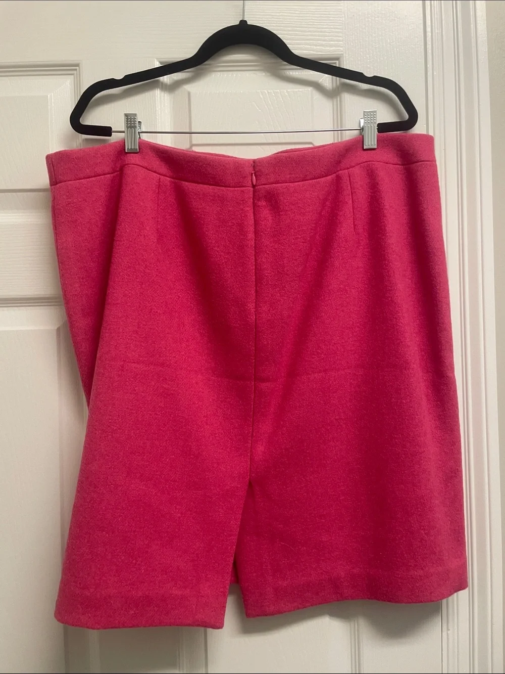 J. Crew Bright Pink Wool-Blend Pencil Skirt